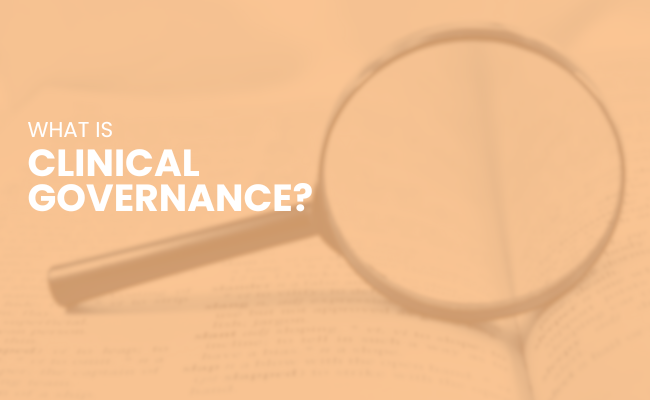 Clinical governance in aged care